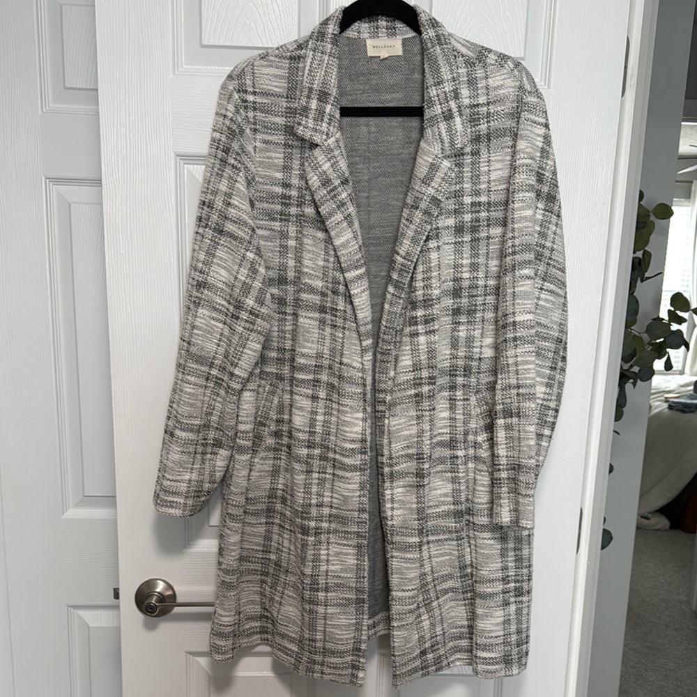 Melloday Plaid Long Coat (AF)